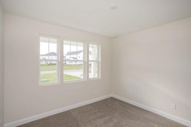 spare room featuring carpet flooring