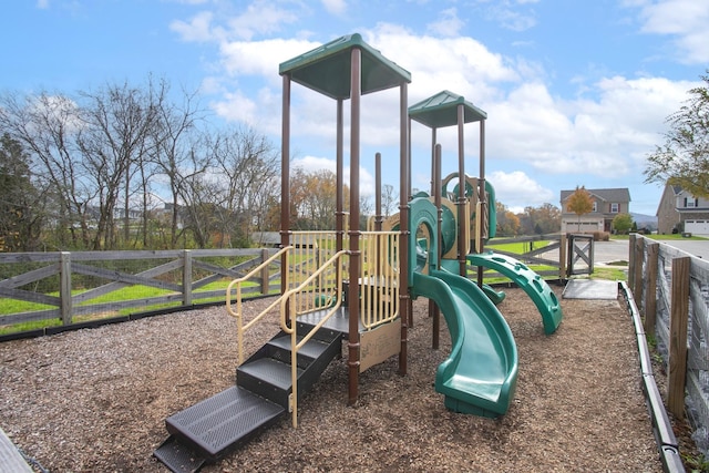 view of jungle gym