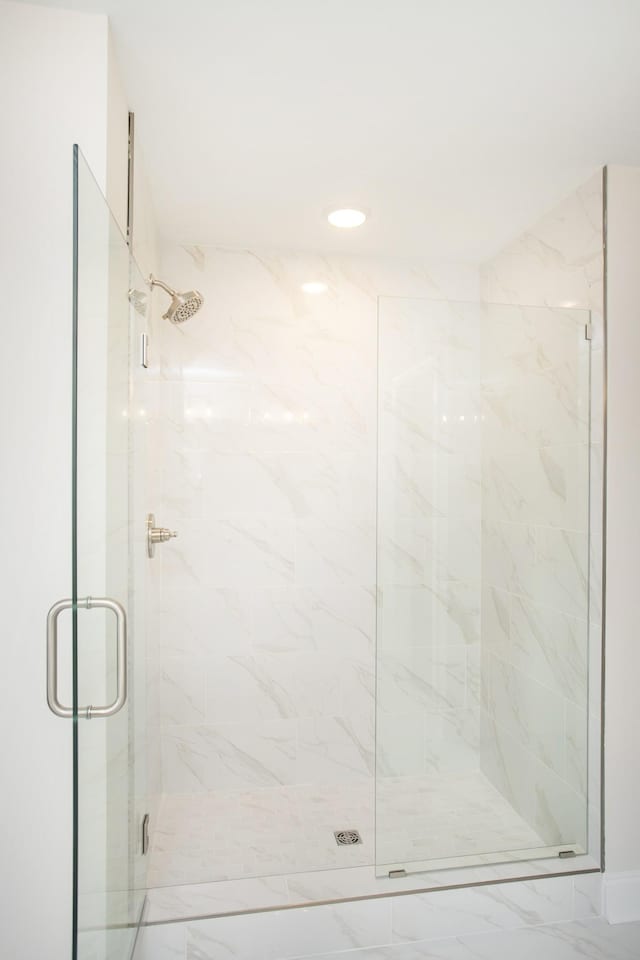 bathroom with walk in shower