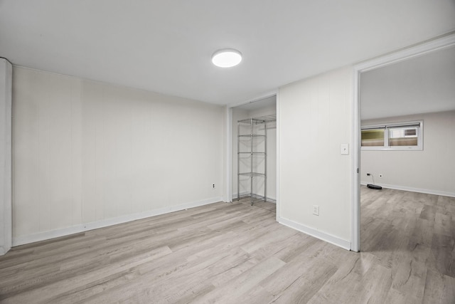 interior space featuring light hardwood / wood-style floors