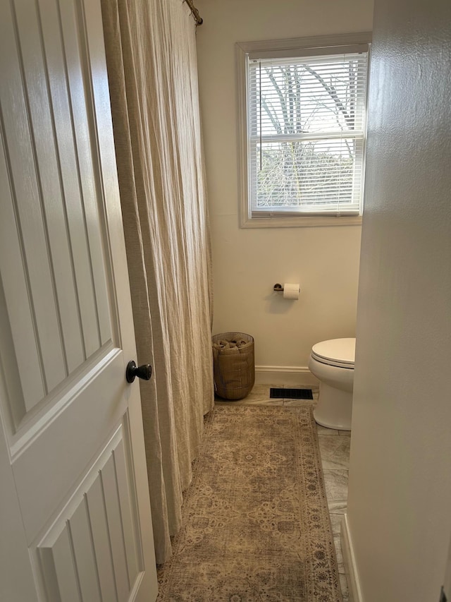 bathroom with toilet