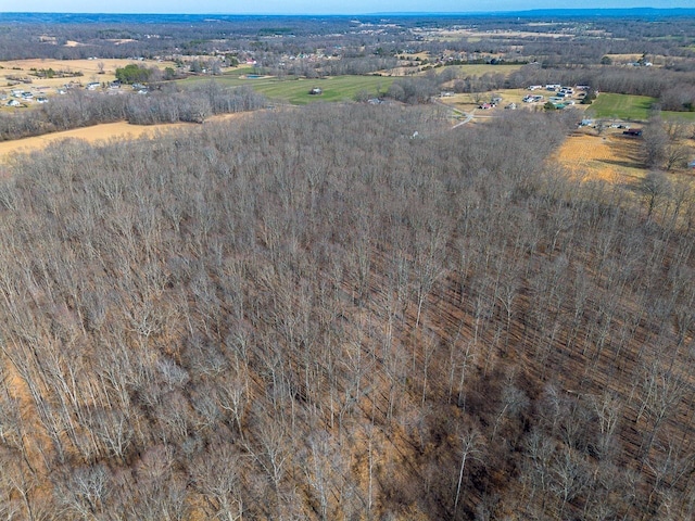 aerial view featuring a rural view