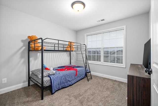 bedroom with carpet