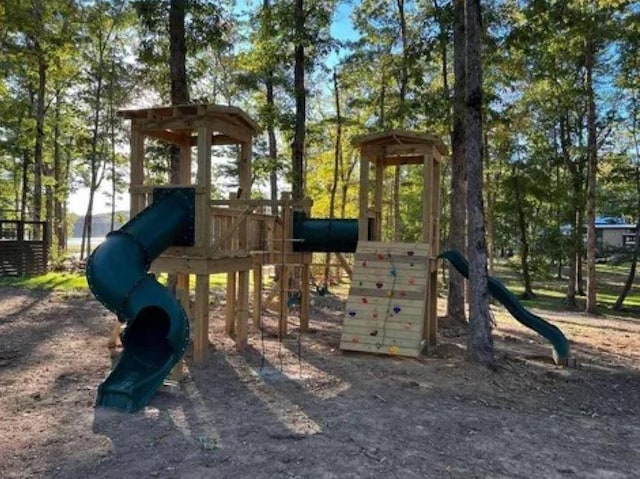 view of jungle gym