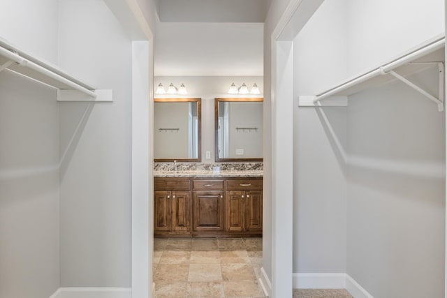 bathroom with vanity