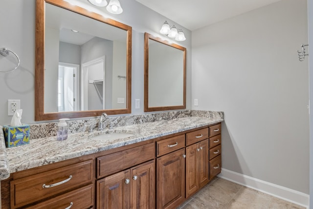 bathroom with vanity