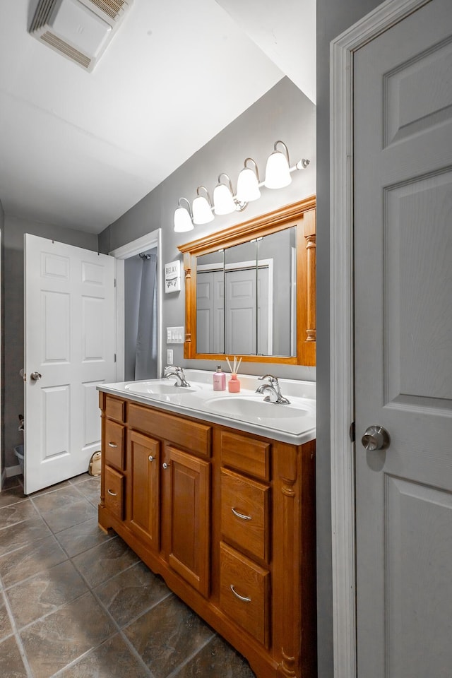 bathroom featuring vanity