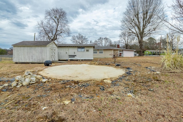 view of rear view of property