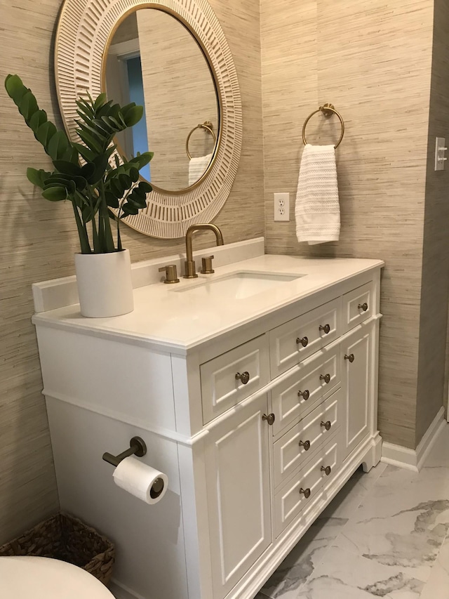 bathroom with vanity