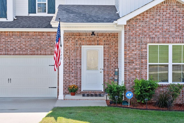 view of exterior entry