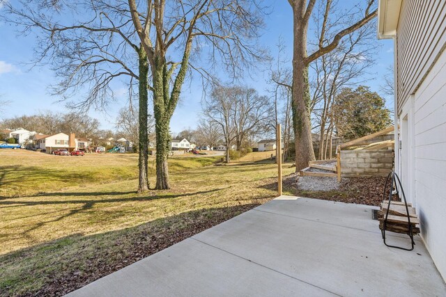 view of yard featuring a patio