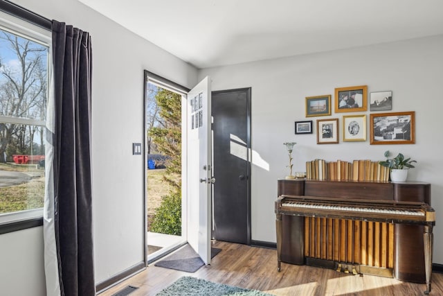 foyer featuring light hardwood / wood-style flooring