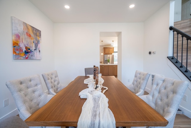 view of dining area