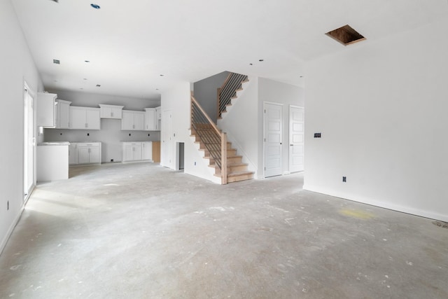 view of unfurnished living room