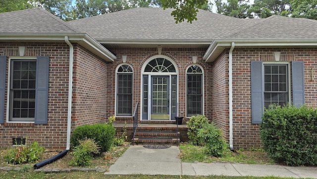 view of exterior entry