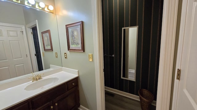 bathroom with vanity