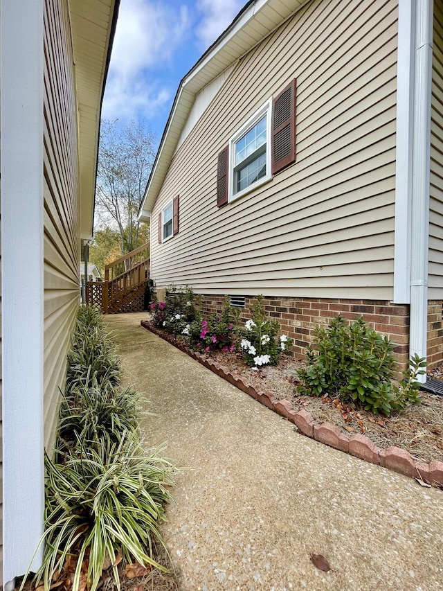 view of home's exterior featuring a patio