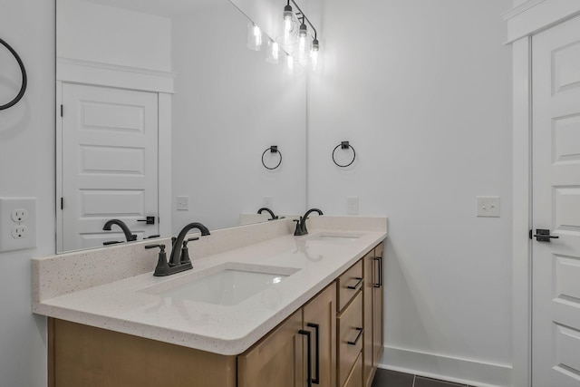 bathroom featuring vanity