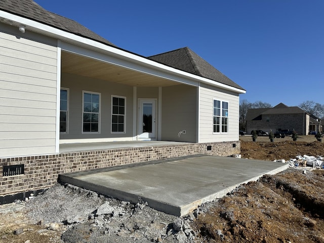 rear view of house with a patio area