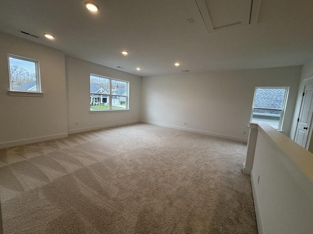 view of carpeted empty room