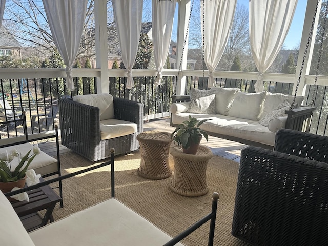 view of sunroom / solarium