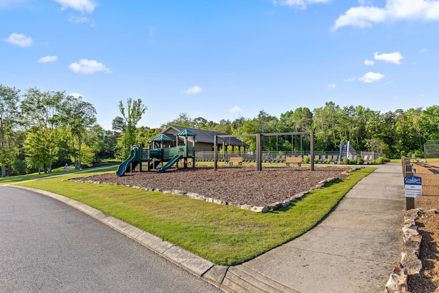 view of play area