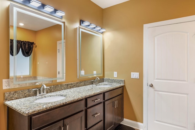 bathroom with vanity