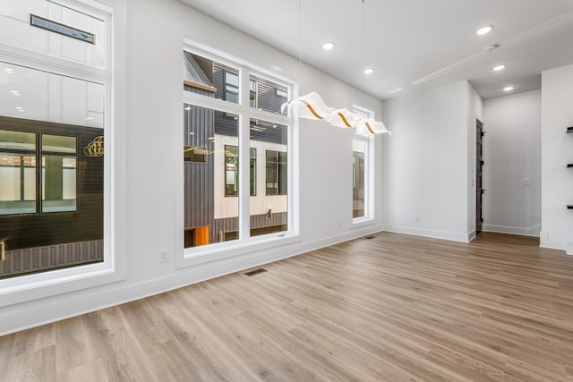 interior space featuring hardwood / wood-style floors