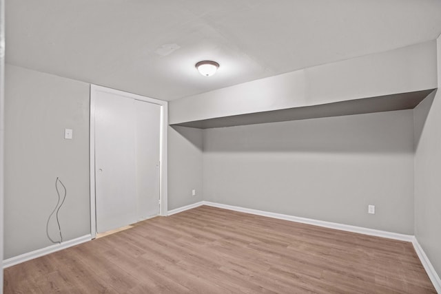 interior space featuring wood-type flooring