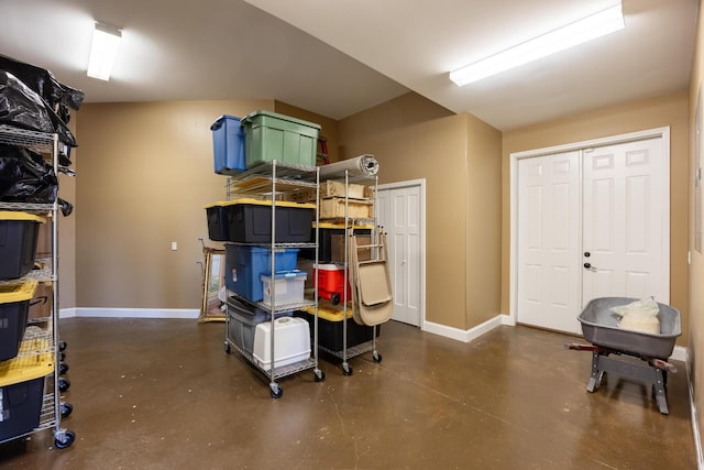 view of storage room