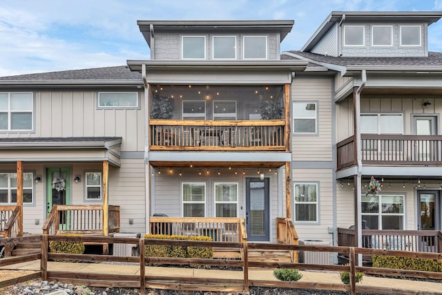 view of front of house with central AC unit