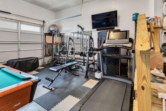 view of exercise room