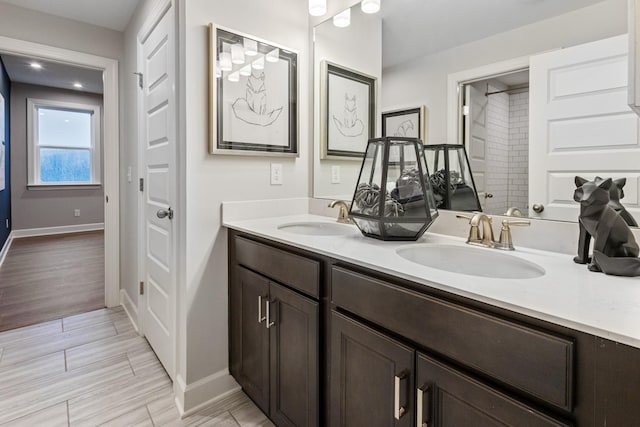 bathroom with vanity