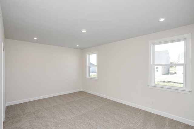 view of carpeted empty room