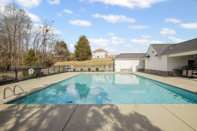 view of pool with a patio