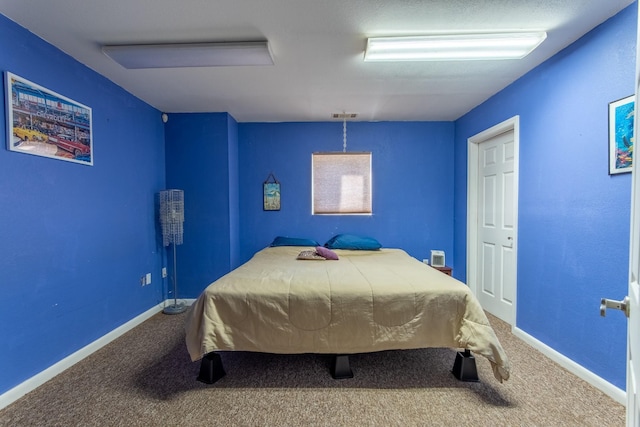 bedroom with carpet