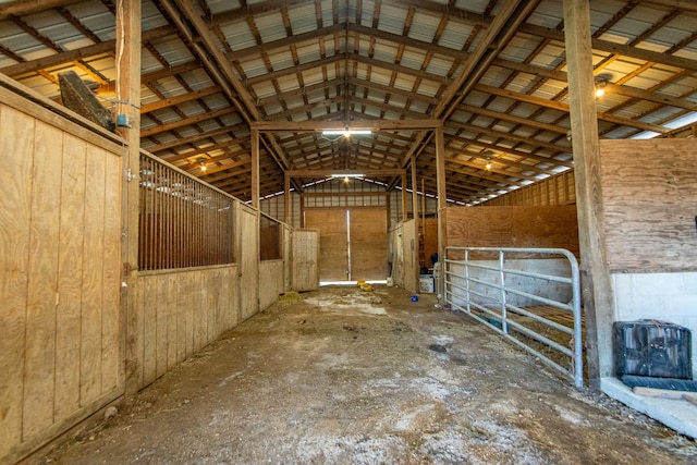 view of horse barn