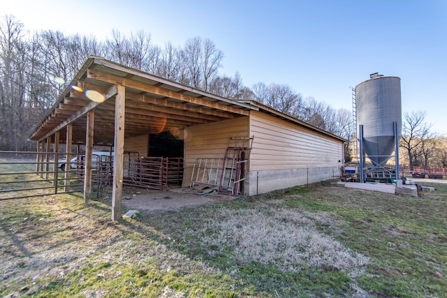 view of horse barn