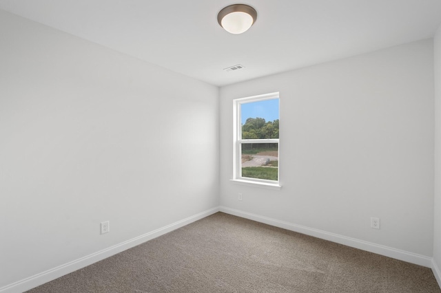 view of carpeted empty room