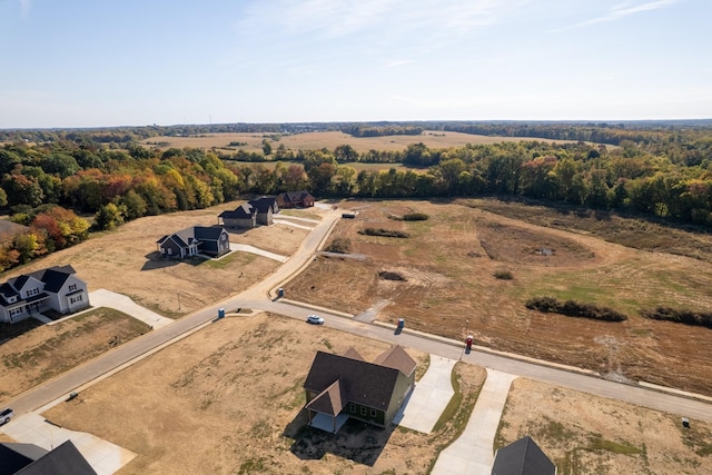 drone / aerial view featuring a rural view