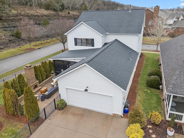 birds eye view of property