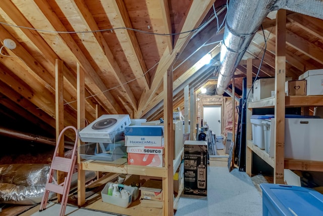 view of attic