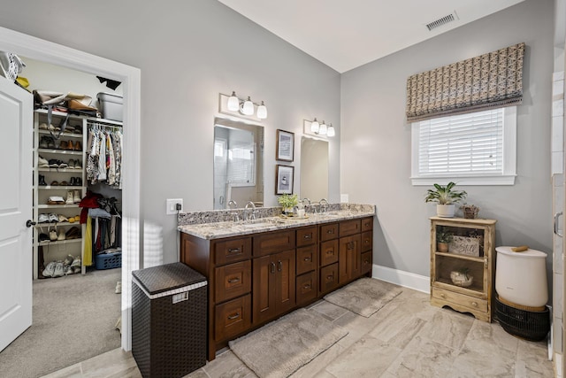 bathroom featuring vanity