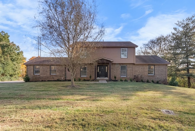 view of front of house with a front yard