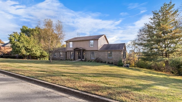 view of property with a front yard