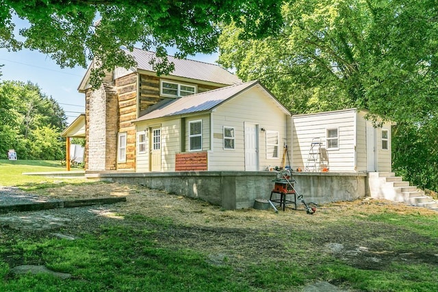 view of rear view of property