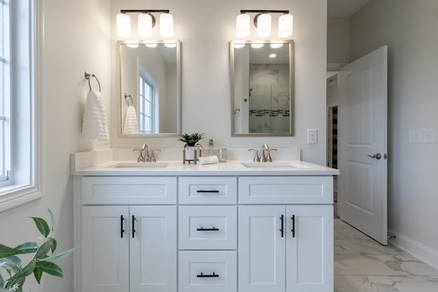 bathroom featuring vanity