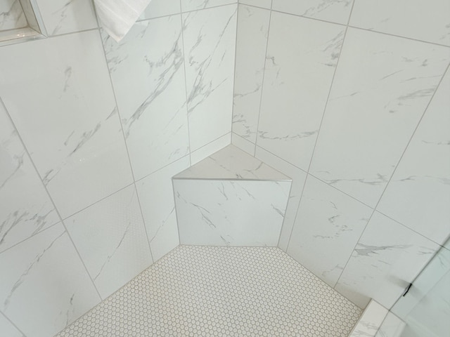 room details with tiled shower