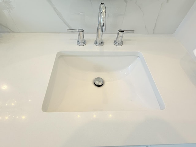 interior details with sink