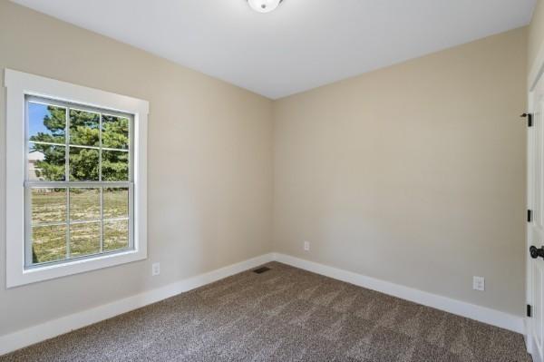 view of carpeted empty room